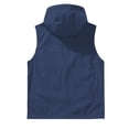 thumbnail image 5 of MaFYtyTPR Women's Sleeveless Zip Up Hoodie Vest Lightweight Casual Hooded Jacket with Chest Pockets for Outdoor Activities Navy M, 5 of 7
