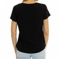 thumbnail image 2 of Women's Black Purdue Boilermakers Scarlet Scoop Neck T-Shirt, 2 of 2