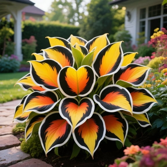 Hosta-Bulbs-for Planting Garden Stake for Outdoor Decoration, Fresh Natural Accent for Patio and Walkways