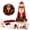 Santa(9.84"), variant on DIY Lighted Glass-Style Lighthouse Kit, LED Craft Project with Translucent Pieces for Tabletop Display & Coastal Decor