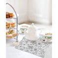 thumbnail image 4 of Gray Botanical Kitchen Dish Towels for Drying Dishes Set of 2, Watercolor Spring Floral Summer Waffle Weave Microfiber Hand Tea Bathroom Towels Quick Dry & Absorbent Towel 12x12, 4 of 7
