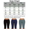 thumbnail image 3 of Women's Swimwear Long Board Shorts High Waisted Side Sstraps Capris Beach Swimming Pants, 3 of 5