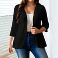 thumbnail image 2 of Posijego Womens Plus Size Cardigans 3/4 Sleeve Open Front Lightweight Causal Soft Cardigan Summer Loose Cover ups Jackets, 2 of 7