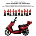 thumbnail image 4 of Parabrisas Tornillos, Tuercas Y Pernos de Parabrisas Carenados M5 Pernos de Parabrisas con Picos para Motocicleta(rojo) Amonsee No, 4 of 5