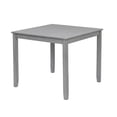 Gzxs 34.5" Square Wooden Counter Height Dining Table for 4, Gray (Table ...