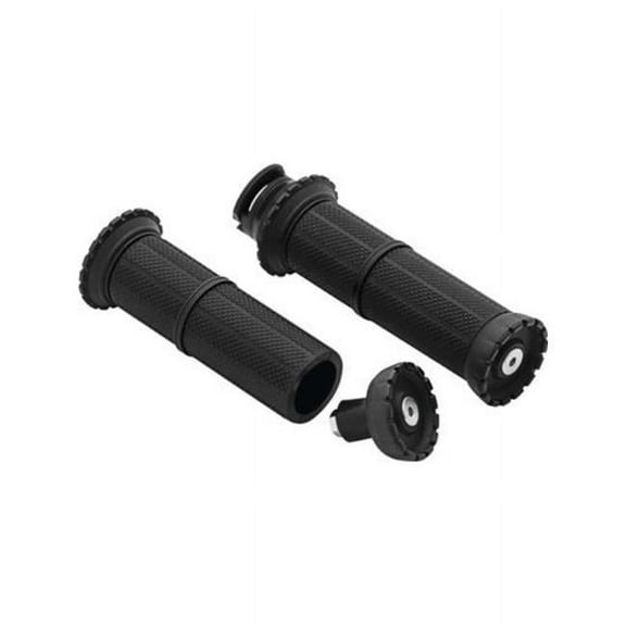 Kuryakyn Motorcycle Handlebar Accessory: Riot Hand Grips For 2015-19 Indian Motorcycles, Satin Black, 1 Pair 3589