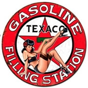 Texaco Girl Vintage Sign Made in the USA with heavy gauge steel"