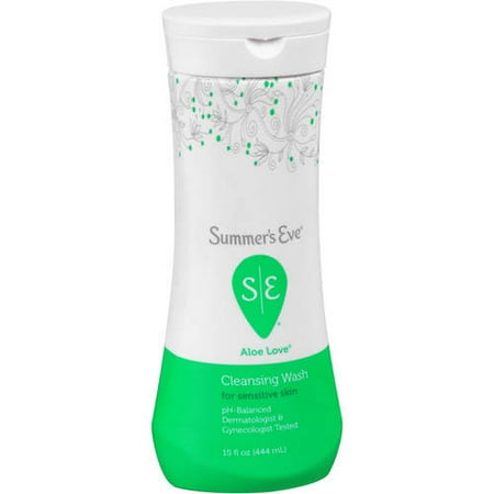 - Summer's Eve Aloe Love Cleansing Wash for Sensitive Skin, 15 fl oz