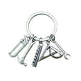thumbnail image 2 of zhmrfg Miniature Tool Keychain Pendant Saw Screwdriver Wrench Drill Metal Key Ring for Garage Workshop Bag Backpack Accessories, Functional DIY Gift for Dad Handyman Hobby Enthusiast Home Office Use, 2 of 5