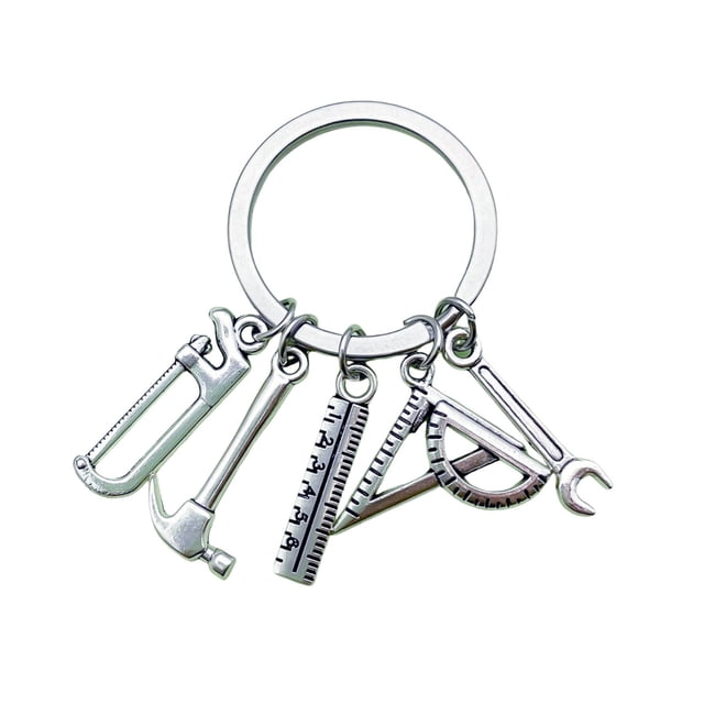 Key Chain Rings Saw, Screwdriver, Wrench, Drill Tool, Pendant, Key Ring, Key Chain Key Chain Making Tools