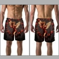 thumbnail image 3 of luoweisi Men's Beach Shorts Quick Dry Swim Trunks with Mesh Lining Angel Girl L, 3 of 5