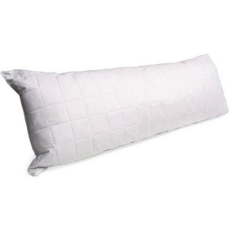 - Mainstays Quilted Cotton Cover Body Pillow in White 20