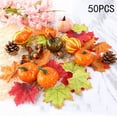thumbnail image 2 of AMERTEER Small Pumpkins Artificial Fake  Vegetables Halloween Decorations 50pcs, 2 of 6