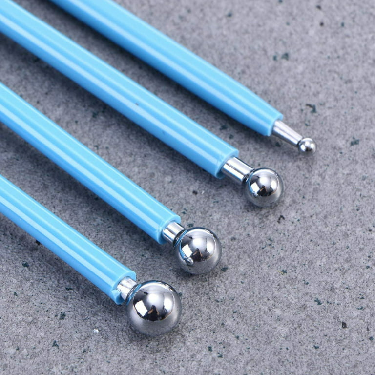 Set Of 5 Silicone 2 Way Ball Styluses For Polymer Clay Pottery Blue Dotting  Pen Tool And Shaper Brushes From Chinabrands, $8.63