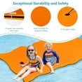 thumbnail image 5 of Resenkos Outroad Floating Water Pad Mat, Floating Island Pad,3-layer Tear-resistant Relaxing Foam Floating Pad-Orange, 5 of 12