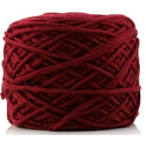 Namzi Thick Crochet Yarn, 16 Share Chunky Yarn (dark red) - 1 roll High Quality Soft Cotton Yarn for Crocheting, Knitting, DIY Craft Projects (Scarves, Hats, Blankets)