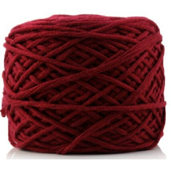 Namzi Thick Crochet Yarn, 16 Share Chunky Yarn (dark red) - 1 roll High Quality Soft Cotton Yarn for Crocheting, Knitting, DIY Craft Projects (Scarves, Hats, Blankets)