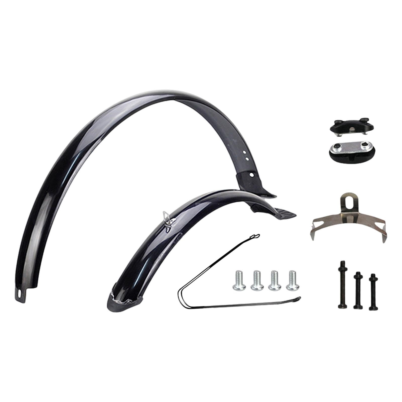 Baoblaze Bike Front Rear Fenders 26 inch Cycling Accessories Practical Bike Mudguards Black Brace