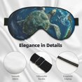 thumbnail image 3 of Uemuo Artistic Turtle Earth Pattern Sleep Eye Mask - Light Blocking Sleep Mask Blocking Out Light Perfectly, Soft and Comfortable Night Eye Mask, Eye Blinder, 3 of 7