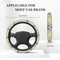 thumbnail image 5 of Balery White Rose print Steering Wheel Covers Elastic Skidproof Steering Wheel Protective Cover Case for Men Women Universal 15 Inches Cars Accessories, 5 of 8