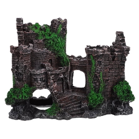 HAKIDZEL Aquarium Decoration House Aquarium Castle Ornament Resin 1Pcs