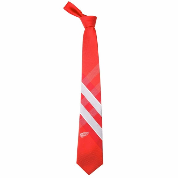 Men's Detroit Red Wings Woven Poly Grid Tie