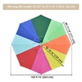 thumbnail image 5 of Yescom 9' Universal Replacement Umbrella Canopy Top Rainbow Outdoor Patio Beach Cover, 5 of 9