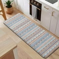 thumbnail image 5 of Colorful Geometric Striped Pattern Kitchen Rug Mat,Kitchen Runner Rugs Non Skid Washable,Decorative Kitchen Floor Mats for Kitchen,Sink,Laundry,17"x47.2", 5 of 7