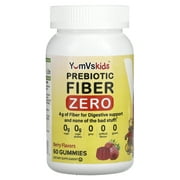 YumV's Prebiotic Fiber Zero, Berry, 4 g, 60 Gummies (2 g per Gummy)