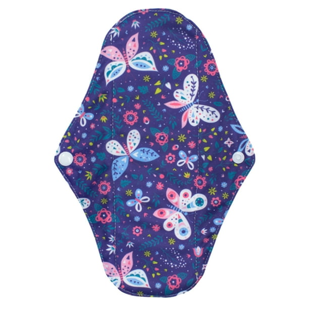 Almohadillas menstruales reutilizables, almohadillas sanitarias de tela de carbón de bambú lavables Tomshoo Almohadilla menstrual