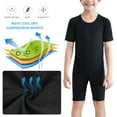 thumbnail image 2 of Youth Boys Compression Shorts Athletic Short Running Sport Base Layer for Baseball Soccer Workout, 2 of 8