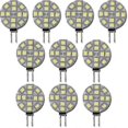 thumbnail image 1 of 10 Pack G4 LED Bulb 12V AC/DC 6500K Cool White Non-Dimmable Halogen Replacement for Kitchen, Camper Van, RV, Boat, 1 of 5