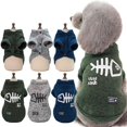 thumbnail image 2 of Ropa con estampado de hueso de pescado para mascotas, Sudadera con capucha de algodón para perros pequeños y gatos, abrigo para cachorros, Yorkies, Chihuahua, ropa para mascotas, 2 of 3