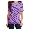thumbnail image 2 of Yellow Rooster Men's Short Sleeve Tiger Stripe Tie-Dye Cotton T-Shirts Purple S, 2 of 6