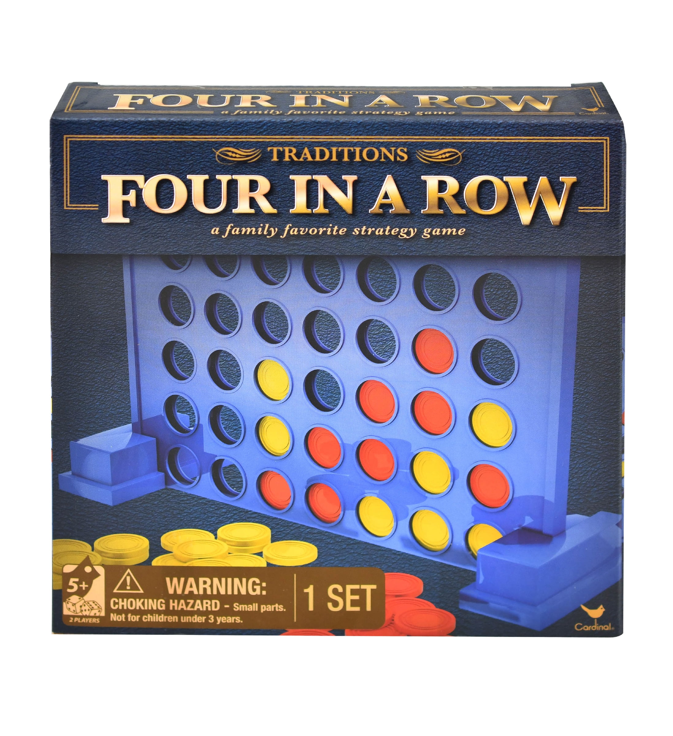 Cardinal Traditions Four in a Row Board Game Family Strategy 3 2 Players for sale online 