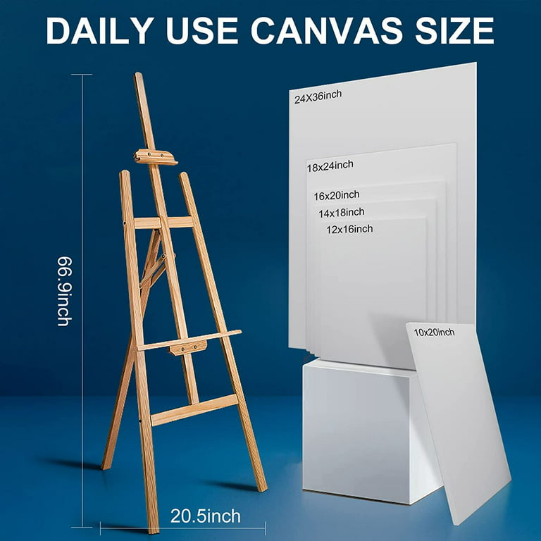 idoobi Stretched Canvases for Painting 2 Pack 24x36 100% Cotton Large  Canvas Boards for Painting, White Painting Canvas for Oil, Acrylic Paint &  Other