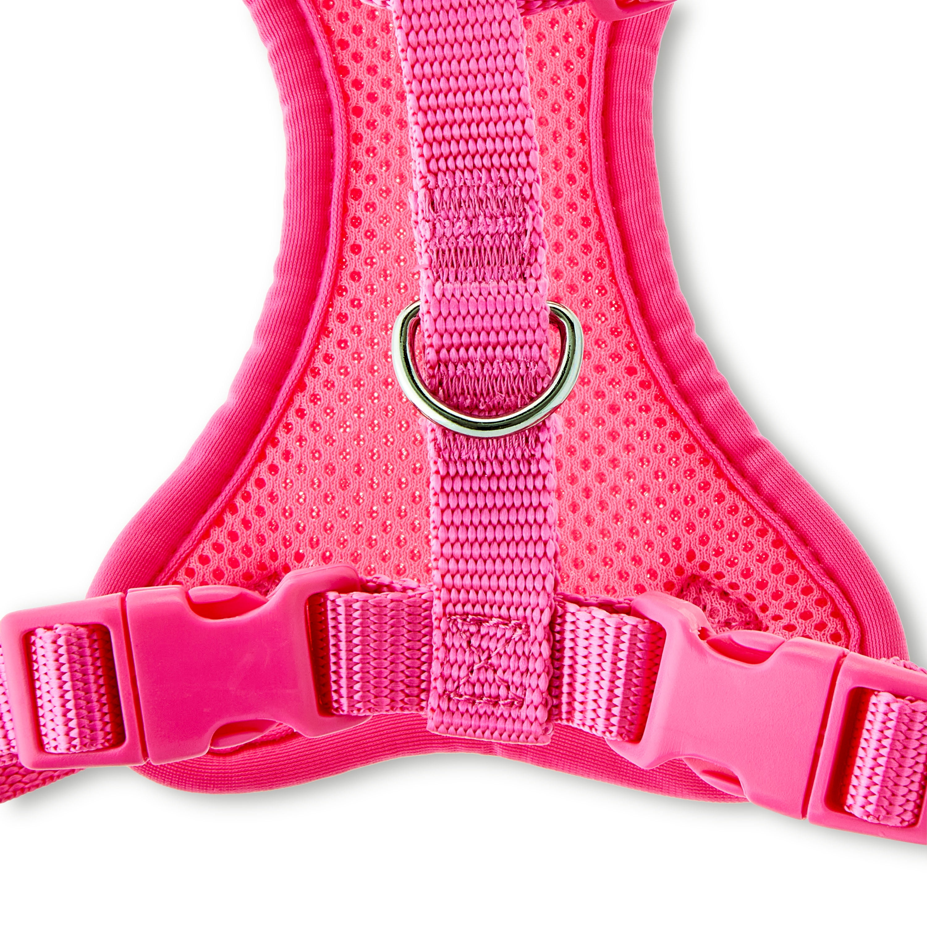 Vibrant Life Reflective Mesh Adjustable Dog Harness, Pink, S