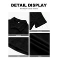 thumbnail image 6 of Iceglad Men's Casual Button Down Shirts Short Sleeve Shirts Vacation Beach Summer Hollow Out Tops, 6 of 7