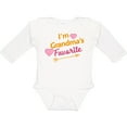 thumbnail image 3 of Inktastic I'm Grandma's Favorite with Arrow and Hearts in Pink Boys or Girls Long Sleeve Baby Bodysuit, 3 of 5