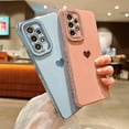 thumbnail image 5 of Compatible with Samsung Galaxy A53 5g 6.5” Phone Case Luxury Electroplated Cute Side Love Hearts Pattren Cover for Women Camera Lens Protection Soft Silicone Shockproof Bumper (Pink), 5 of 11