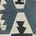 thumbnail image 3 of Plutus Brands PBRAO119-2222-DP 22 x 22 in. Wild Chumash Blue & Brown Geometric Luxury Outdoor & Indoor Throw Pillow, 3 of 3