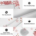 thumbnail image 6 of Nautical Coastal Outdoor Rug for Patio/Deck/Porch, Non-Slip Large Area Rug 4 x 6 Ft, Red Marine Starfish Coral Summer Ocean Indoor Outdoor Rugs Washable Area Rugs, Camping Rug Carpet Runner, 6 of 8