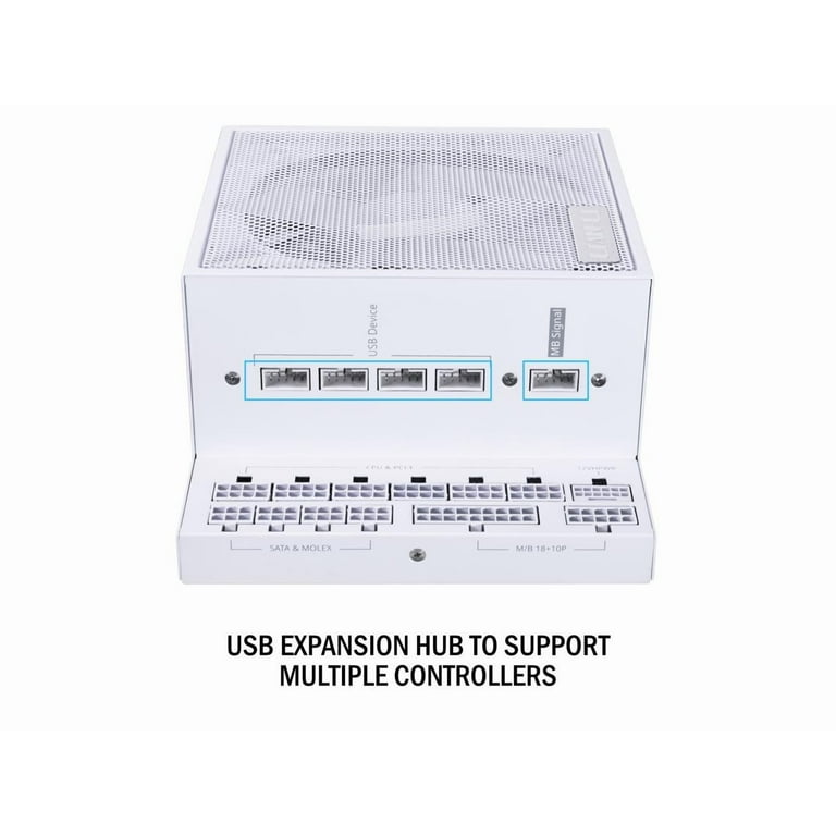 LIAN LI Edge series EG1300 White, 1300W ATX12V v3.1, 80 PLUS
