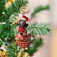 thumbnail image 5 of Xecvkr Border Collie Dog Car Pendant Christmas Tree Ornament Cute Acrylic Hanging Decoration Home Office Gift 8cm 1pc, 5 of 6