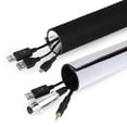 thumbnail image 3 of Mistaha Cable Concealer Management Sleeve Wire Organizer for TV Computer Fridge Neoprene Cord Cover Cable Hider Protector Hook & Loop Design Reversible DIY 300cm, 3 of 7