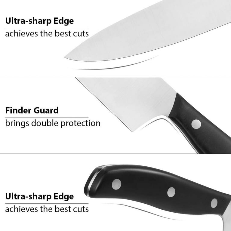 Sharp Kitchen Knives Set of 2-8.5 Inch Chef Knife & 5 Inch Kitchen Utility  Knife, Pro Chopping & Cutting Knife with High Carbon 7CR17MOV Stainless