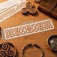 thumbnail image 2 of 8PCS Border Stencil Craft Paint Template Reusable Floral Corner Design for Wood Wall Fabric Furniture DIY Art Decor,K-8PCS, 2 of 7