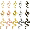 thumbnail image 2 of 30pcs 5 Colors Snake Charms Pendants Alloy Mixed Styles Snake Serpent Charms Craft Supplies for Halloween DIY Bracelets Necklaces Earrings Jewelry Making, 2 of 7