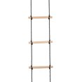 thumbnail image 4 of Machrus Swingan 6 Steps Gymnastic Climbing Rope Ladder with black rope - Fully Assembled, 4 of 6