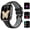 Dark Black, variant on Smart Watch Led Flashlight Bluetooth Call(Answer Make Calls) 150+Sports Modes Outdoor Fitness Tracker IP68 Waterproof Smartwatch for Android Ios Women Men Watch